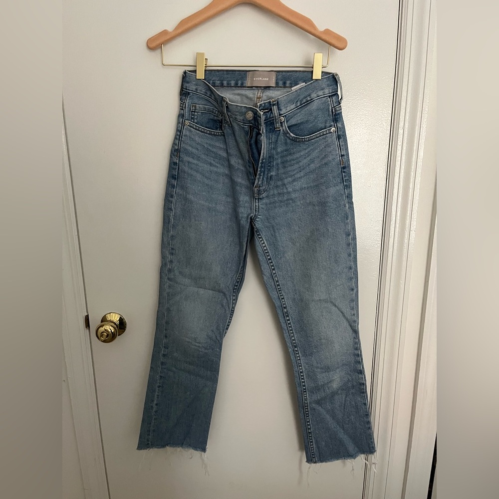 Everlane kick crop jeans